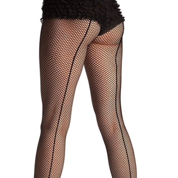 COPY - Fishnet Pantyhose with Back seam. One size fits most Fine Mesh Hosiery P… - Picture 6 of 6